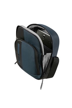 کیف پستچی آبی زنانه چرم خالص Samsonite - کد 317847519
