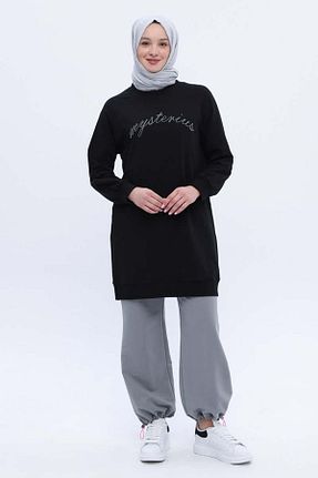 تونیک حجاب مشکی زنانه پنبه ای ALLDAY - کد 892858967