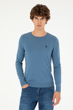پلیور آبی مردانه ساده U.S. Polo Assn. - کد 904970861