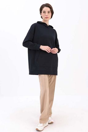 تونیک حجاب سرمه ای زنانه پنبه پلی استر ALLDAY - کد 892858958