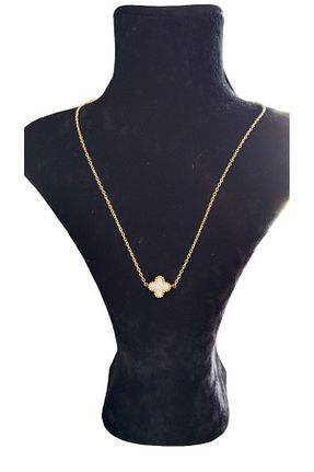 گردنبند استیل ( فولاد ) سفید زنانه استیل (فولاد) Elifintakisi - کد 846937047