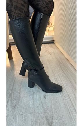 چکمه مشکی زنانه پاشنه متوسط (5-9 سانتی متر) by emine eren emotion shoes - کد 891795142