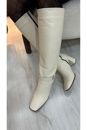 چکمه بژ زنانه پاشنه متوسط (5-9 سانتی متر) by emine eren emotion shoes - کد 891790560
