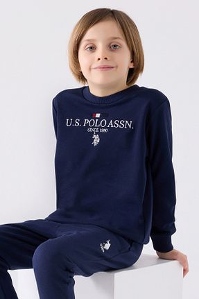 ست لباس راحتی سرمه ای بچه گانه ساده U.S. Polo Assn. - کد 892861864