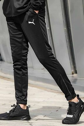 شلوار کرمگن مشکی مردانه رگولار Puma - کد 267584941