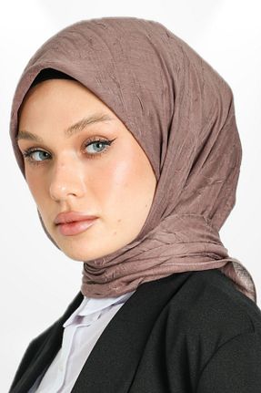 شال قهوه ای زنانه پنبه ای hijabchi - کد 892902382
