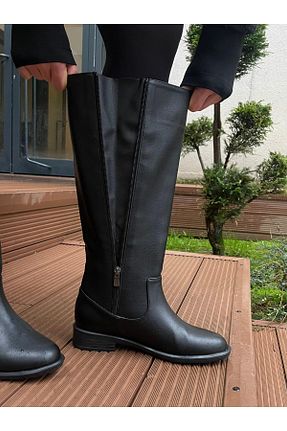 بوت / نیم بوت رنگی زنانه چرم مصنوعی Elvinin Tarzı - کد 891825710