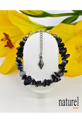 دستبند جواهر رنگی زنانه سنگ طبیعی Naturel Tılsım - کد 380333463
