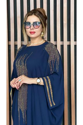 لباس مجلسی و فارغ التحصیلی سرمه ای زنانه کرپ Miss - کد 893073278