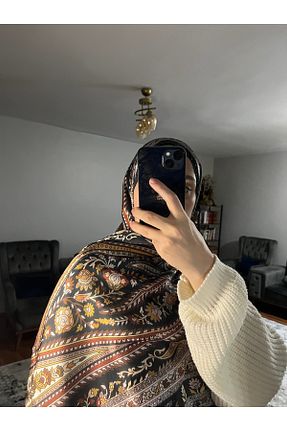 شال مشکی زنانه ابریشم MODA - کد 891881498