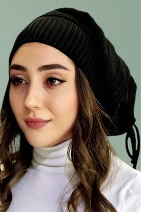 کلاه پشمی مشکی زنانه اکریلیک Trenderrs - کد 891910166