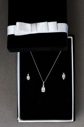 ست جواهر زنانه رودیوم Nilsu Jewellery Accessory - کد 890290285