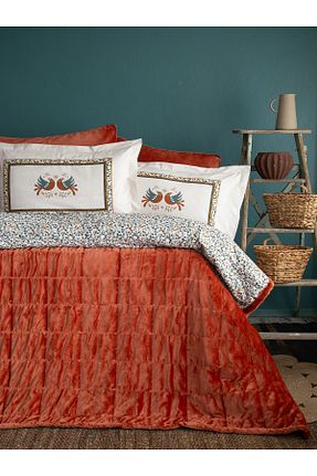 روتختی دونفره نارنجی پنبه ای BED LİNE - کد 891964441