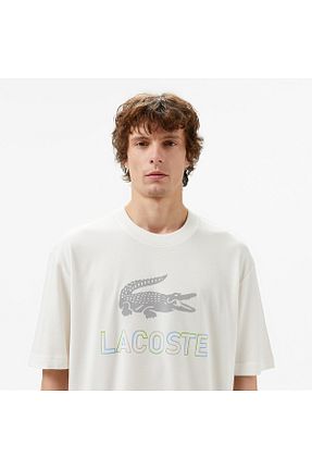 تیشرت سفید مردانه رگولار Lacoste - کد 849697212