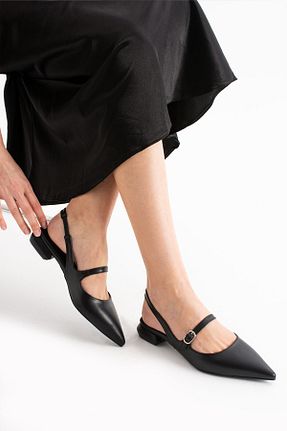 بابت مشکی زنانه چرم مصنوعی Güllü Shoes - کد 890832157