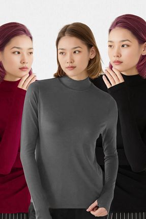 بادی رنگی زنانه یقه ایستاده VODENS - کد 893307919