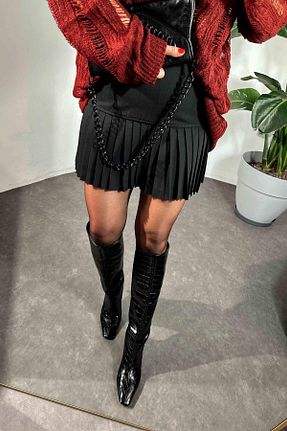 دامن مشکی زنانه پارچه Butik Gardrop - کد 891986474