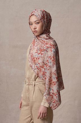 شال رنگی زنانه ویسکون Qef - کد 895131518