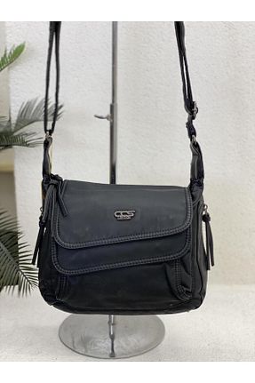 کیف دوشی مشکی زنانه چرم مصنوعی ÇÇS - کد 830081722