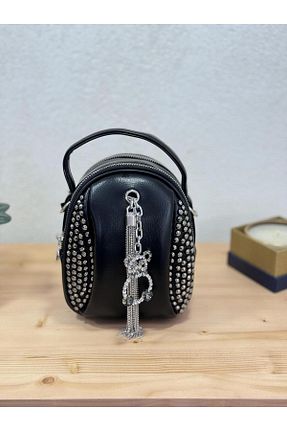 کیف دوشی مشکی زنانه چرم مصنوعی ÇÇS - کد 833600406
