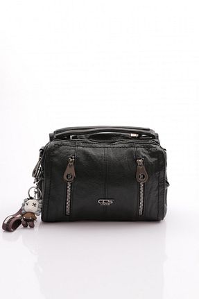 کیف دوشی مشکی زنانه چرم مصنوعی ÇÇS - کد 847749723