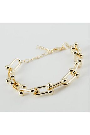 دستبند نقره طلائی زنانه 925 عیار SS Selin Silver - کد 774479780