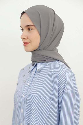 روسری طوسی پلی استر ALLDAY - کد 892012104