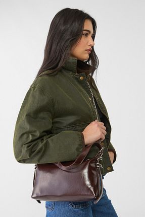 کیف دوشی قهوه ای زنانه پلی اورتان Stradivarius - کد 892010600