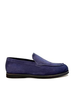 کفش کژوال سرمه ای مردانه چرم خالص Trust Shoes - کد 892007080