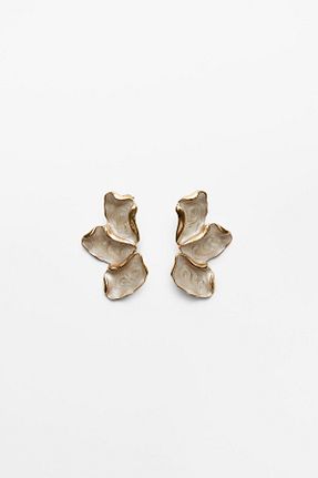 گوشواره جواهر طلائی میخ Stradivarius - کد 892020850