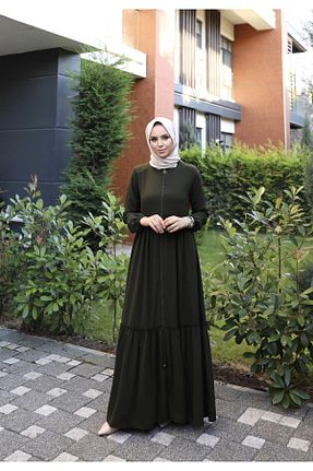 کلاه و ابایا خاکی زنانه پنبه پلی استر Moda İncir - کد 746605306