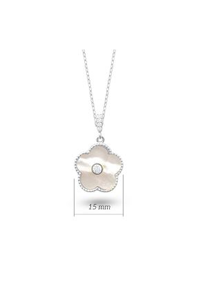 گردنبند نقره سفید زنانه 925 عیار Shiny Spectra - کد 892035106