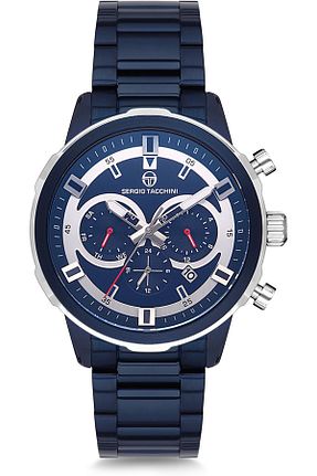ساعت مچی سفید مردانه استل (فولاد) Sergio Tacchini - کد 7010489
