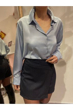 دامن سرمه ای زنانه بافتنی Butik - کد 892040957