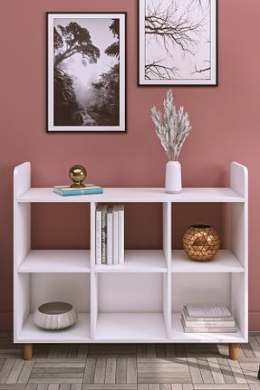 قفسه کتاب سفید 86 سانتی متر Pratico - کد 892046615