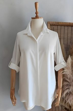 پیراهن سایز بزرگ نباتی زنانه سایز بزرگ Hanezza - کد 100460367