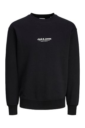 سوئیشرت مشکی مردانه ساده Jack & Jones - کد 892253125