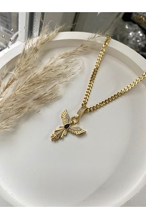 گردنبند استیل ( فولاد ) طلائی زنانه استیل (فولاد) Trinidad - کد 892076057