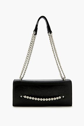 کیف دوشی مشکی زنانه چرم مصنوعی Forever 21 - کد 892410129