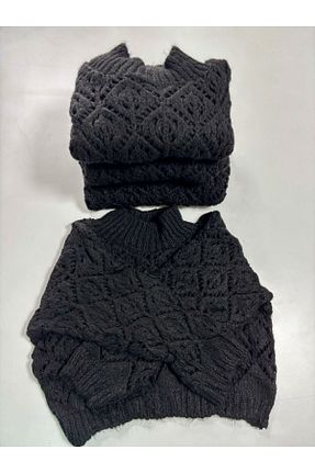 پلیور مشکی زنانه Ajurlu caddstore - کد 892066667