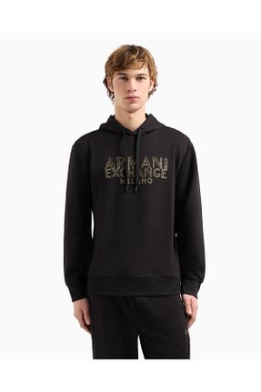 سوئیشرت مشکی مردانه چاپی Armani Exchange - کد 892080665