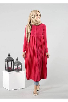 تونیک حجاب صورتی زنانه پلی استر TRENDTESETTÜR - کد 86179820