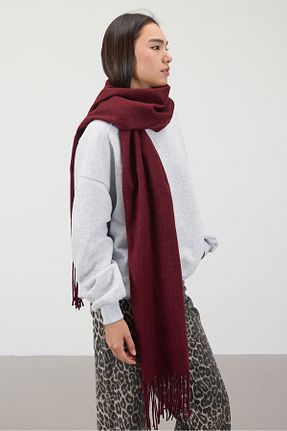 شال زرشکی زنانه اکریلیک Addax - کد 874671912