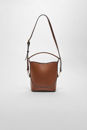 کیف دوشی سرمه ای زنانه پلی اورتان Stradivarius - کد 892137224