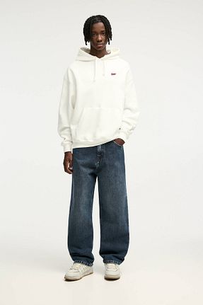 شلوار جین آبی مردانه پاچه پهن Pull & Bear - کد 892135015