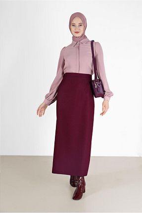 دامن حجاب بنفش زنانه رگولار Alvina - کد 803966168