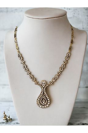 گردنبند جواهر سفید زنانه زیرکن FAYRA ACCESSORIES - کد 892242559