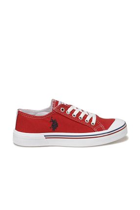 کفش اسنیکر قرمز بچه گانه بند دار U.S. Polo Assn. - کد 72773417