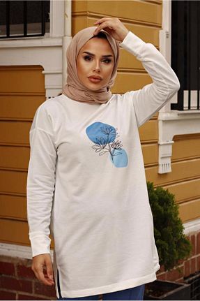 ست بالاتنه و پائین تنه حجاب آبی زنانه رگولار TRENDTESETTÜR - کد 195297557