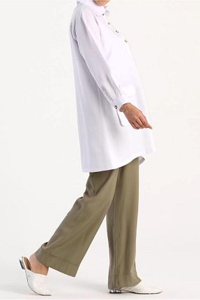 تونیک حجاب سفید زنانه ویسکون TRENDTESETTÜR - کد 248086246